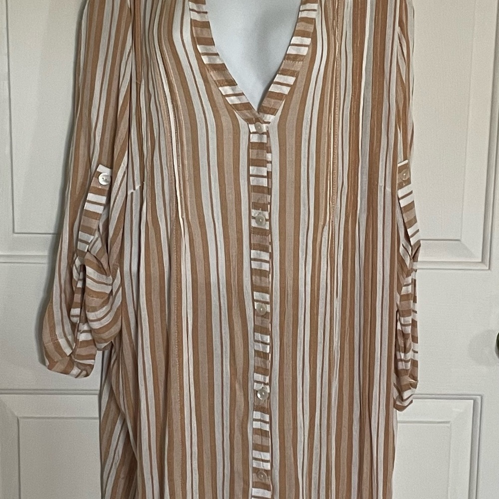 WOMENS/CRUISE WEAR: CLUB Z COLLECTION-Shirt Dress 2X